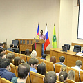 The meeting of the rector and foreign students