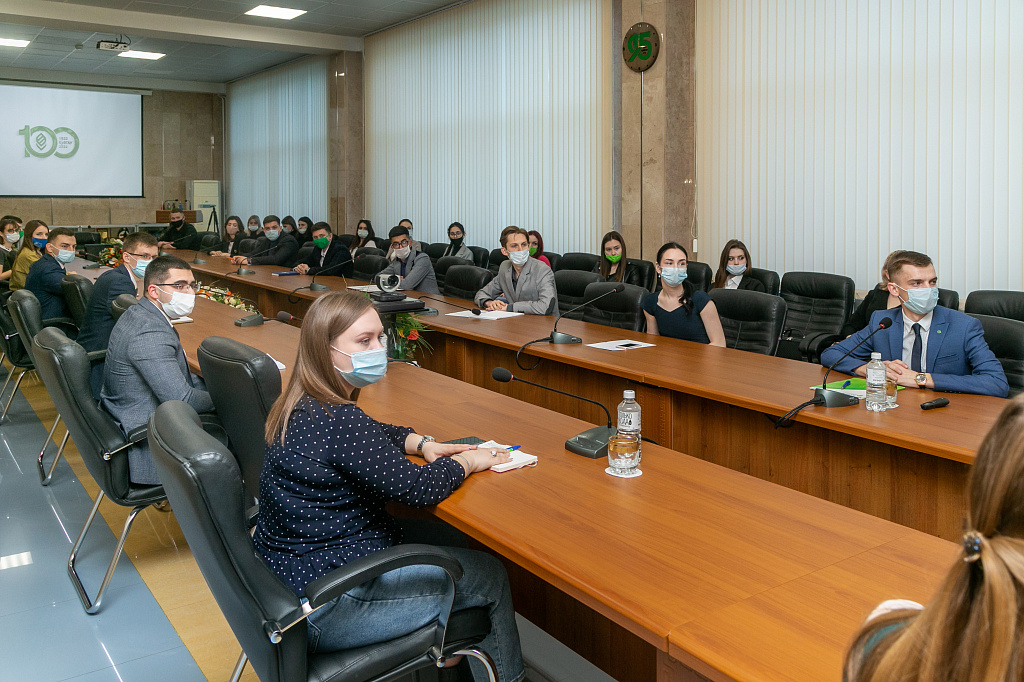 Встреча студентов Кубанского ГАУ с вице-губернатором Краснодарского края Игорем Чагаевым.