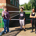 Foreign students visited horse farm