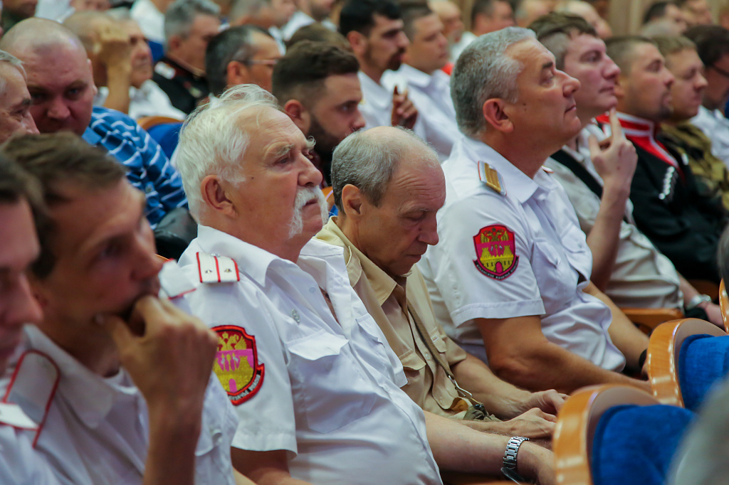 Отчётный сбор Екатеринодарского р-го казачьего общества Кубанского казачьего войска