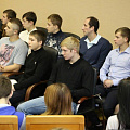 The meeting of the rector and foreign students