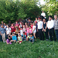 Foreign students visited horse farm