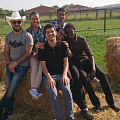 Foreign students visited horse farm