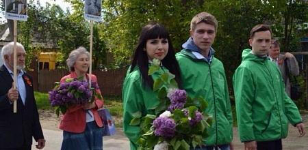 Волонтеры КубГАУ – участники парада Великой Победы в станице Елизаветинская